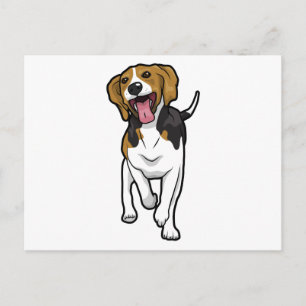 Lycklig Beagle Vykort