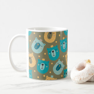 Lycklig Bear Kung Kaffemugg
