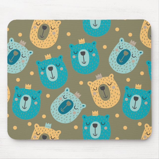 Lycklig Bear Kung Musmatta (Framsidan)