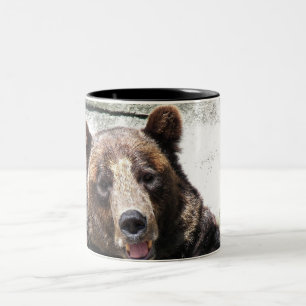 Lycklig Bear Två-Tonad Mugg
