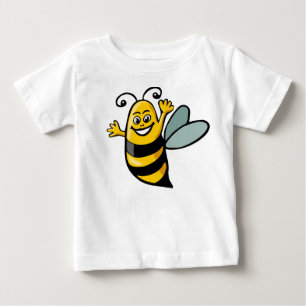 Lycklig Bee - Anpassad T-shirt