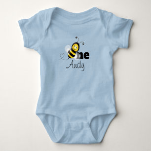 Lycklig Bee Birthday shirt Ett år gammal T