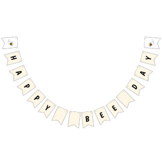 Lycklig Bee-dagen Vimplar