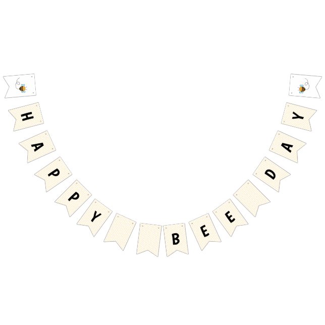 Lycklig Bee-dagen Vimplar (Alla)