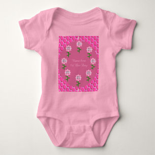 Lycklig Bee Day Girl Rosa Birthday Bumblebee Anpas T Shirt