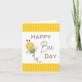 Lycklig Bee Day - Pun Card Kort