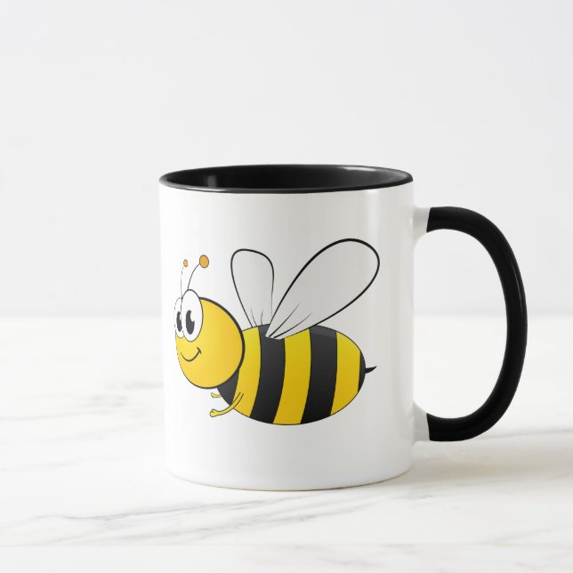 Lycklig Bee Design Mugg (Höger)