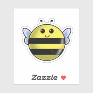 Lycklig Bee Klistermärken