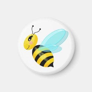 Lycklig bee magnet
