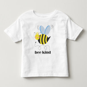 Lycklig bee prinsessan med krona och slogan Bee Ki T Shirt