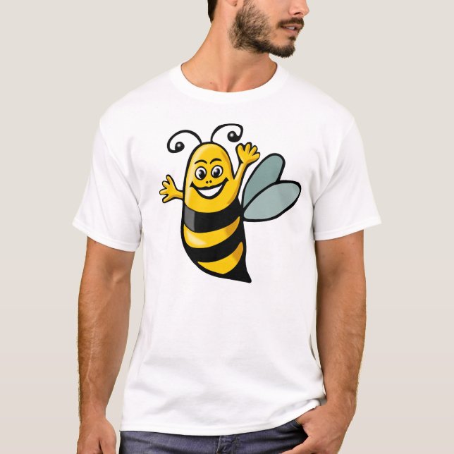 Lycklig Bee Tee Shirt (Framsida)