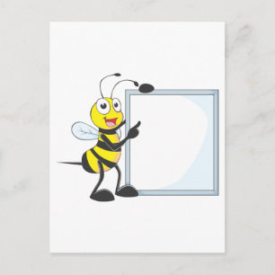 Lycklig Bee Vykort