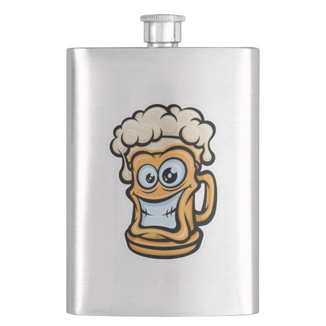 Lycklig Beer Mugg, Lusnyillustration Fickplunta (Framsidan)