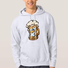 Lycklig Beer Mugg, Lusnyillustration Hoodie