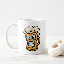 Lycklig Beer Mugg, Lusnyillustration Kaffemugg