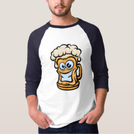 Lycklig Beer Mugg, Lusnyillustration T Shirt