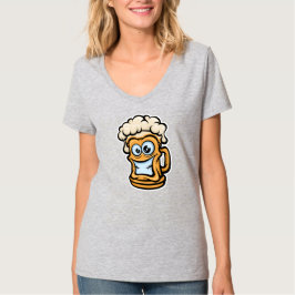 Lycklig Beer Mugg, Lusnyillustration T Shirt