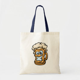 Lycklig Beer Mugg, Lusnyillustration Tygkasse