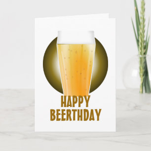 Lycklig Beerthday ölfödelsedag Kort