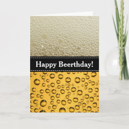 Lycklig Beerthday! Vuxens Födelsedagsfest Kort