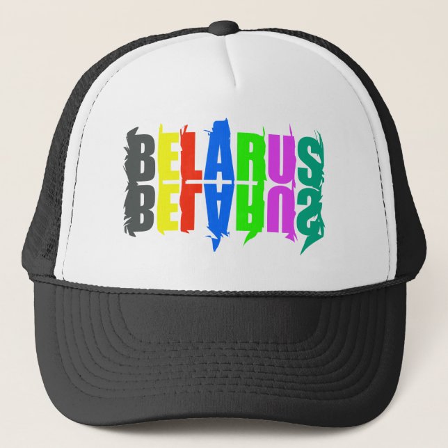 Lycklig Belarus Colorful Brev Keps (Framsida)