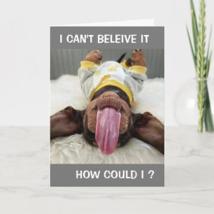 LYCKLIG BELASTADE BIRTHDAY-HUR KUNDE JAG? KORT