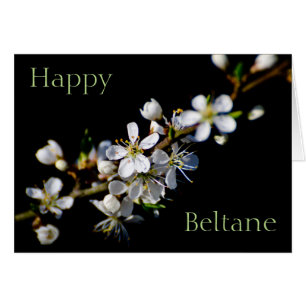 Lycklig Beltane (blommarna vår) Hälsningskort