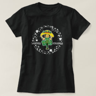 Lycklig berlock. Sts Patrick T-tröja för daggåv Tee Shirt