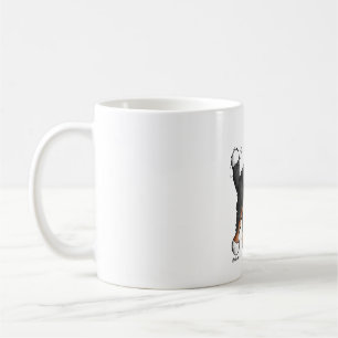 Lycklig Bernese Mountain Hund - Tecknad - Hundar - Kaffemugg