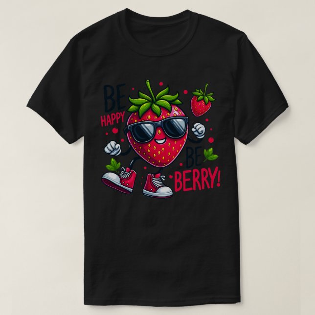 Lycklig Berry 6 T Shirt (Design framsida)
