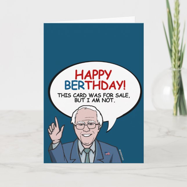 Lycklig Berthday - jag är inte till salu Kort (Framsida)