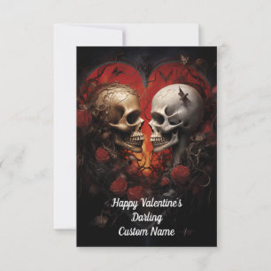 Lycklig Best Valentine's Darling Kärlek Tack Kort