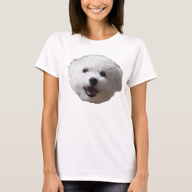 Lycklig Bichon Long Tee Shirt (Framsida)