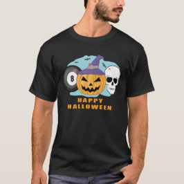Lycklig Billiard Halloween - Spooky T Shirt
