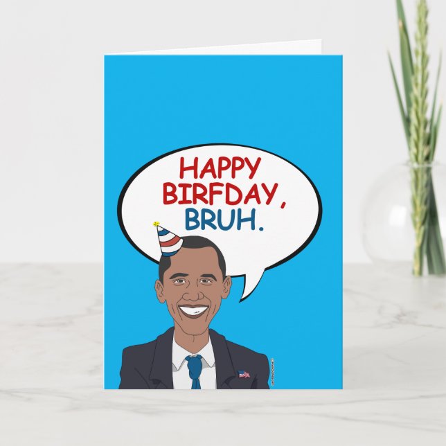 Lycklig Birfday, Bruh Kort (Framsida)