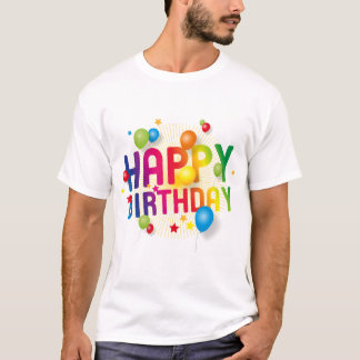 Lycklig Birtday T Shirt
