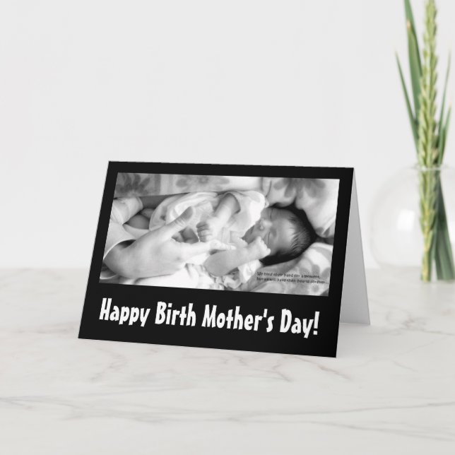 Lycklig Birth Mors dag! Kort (Framsida)
