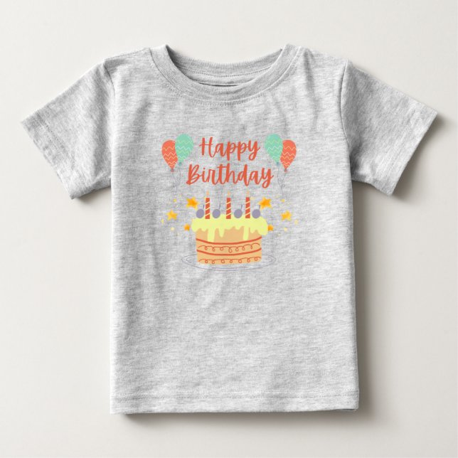 Lycklig Birth T Shirt (Framsida)