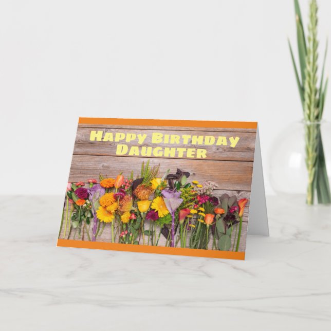 LYCKLIG *BIRTHDAY* DAUGHTER SÅ STOLT ÖVER DIG HELGKORT (Framsida)