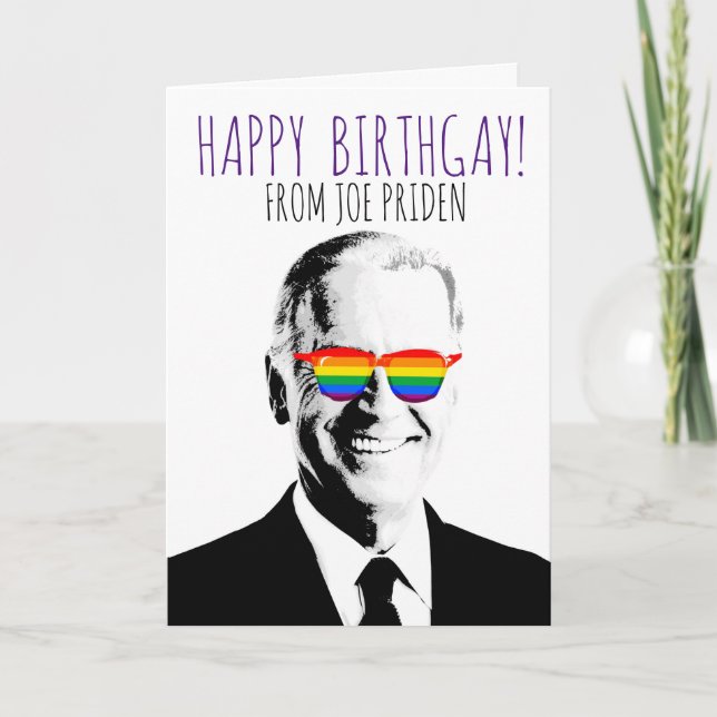 Lycklig Birthgay från Joe Priden Kort (Framsida)