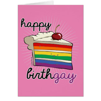Lycklig Birthgay Hälsningskort