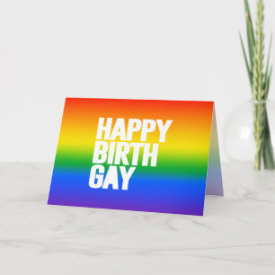 Lycklig Birthgay Tack Kort
