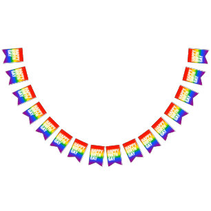 Lycklig Birthgay Vimplar