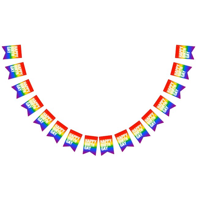 Lycklig Birthgay Vimplar (Alla)