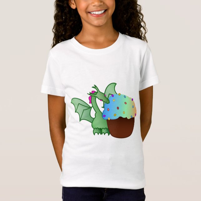 Lycklig Bithday Dragon T Shirt (Framsida)