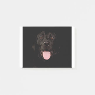 Lycklig Black Labrador Hund Post-it Block
