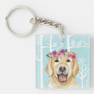 Lycklig-blomma djur i blåskog-Hund-uppfödning