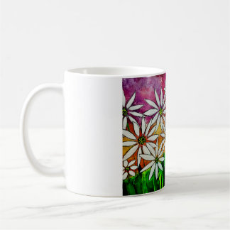 Lycklig blommakaffemugg kaffemugg