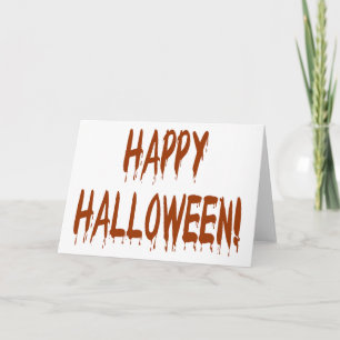 Lycklig Bloody Halloween Kort