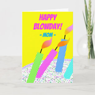 Lycklig Blowday Birthday for Mamma Hall of Flame Kort